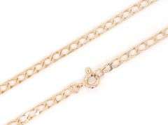 14kt Yellow gold square Cuban curb link chain