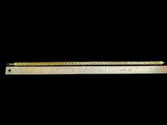 Huge 80 Gram14K Tri-Layered Yellow Gold Plate Mariners Link Necklace