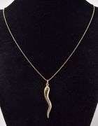 Impressive 14K Cornicello Italian Horn Pendant Necklace