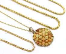 Group lot of Vintage 925 sterling silver necklaces