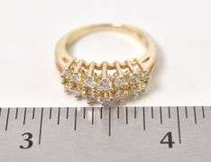 Dazzling Diamond Ring in 14K Yellow Gold
