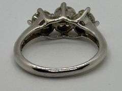 14K White Gold Pie- Cut Diamond Wedding Band