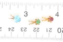 Group of 7 Colored Stone Pendants in 14K YG