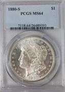 1880-S Morgan Dollar, PCGS MS64
