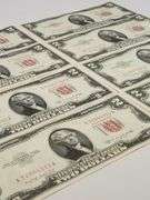 (8) 1953 B $2 Red Seal Consecutive Bills, Higher Quality