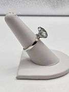 Huge Rare 12.5 Ct VVs1 Cool Ice Blue Lab Simulated Diamond 14 Kt White Gold Plated Ring