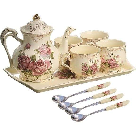 Porcelain Rose Tea Set