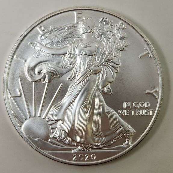 2020-W Burnished $1 American Silver Eagle, UNC