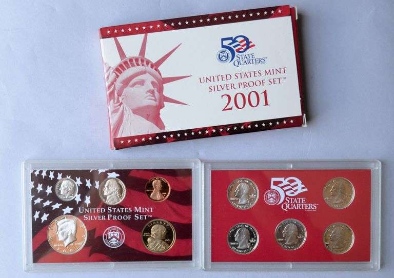 2001 US Silver Proof Set.
