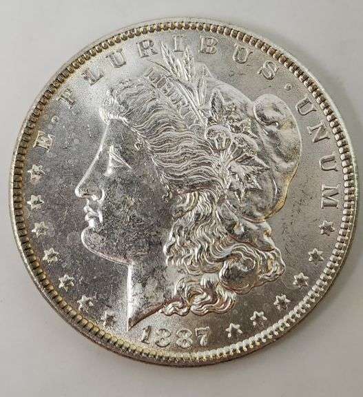 1887 UNC Morgan Silver Dollar