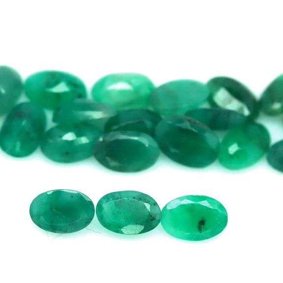 Heavy 8.45ct 20 piece Zambian Emerald set