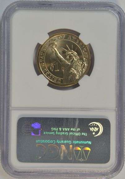 (2007) NGC MS65 Mint Error Missing Edge Lettering George Washington