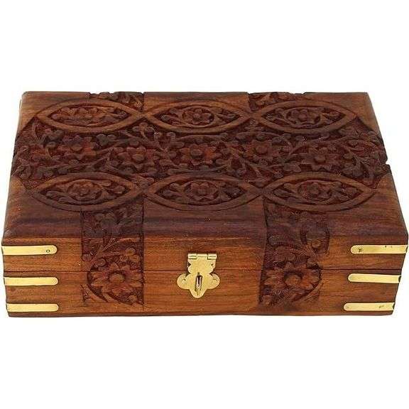 Sheesham Wood Jewelry Box Storage Chest