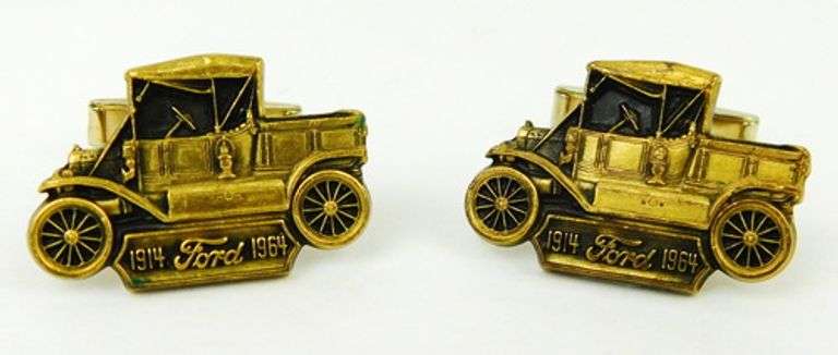 Vintage Ford Model T Cuff Links, 1964