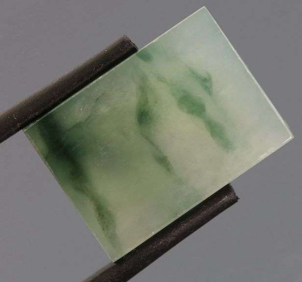 Outstanding 19.30ct swirling Jadeite Jade cabochon