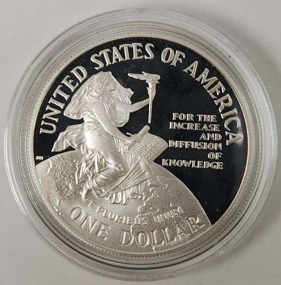 1996-P $1 Smithsonian Institution 150th Anniversary PR DCAM