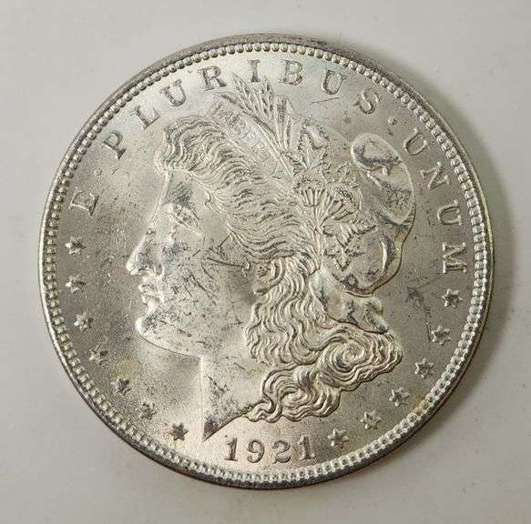 1921 Morgan Silver Dollar, UNC