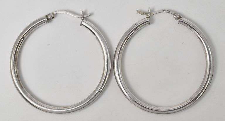 Hoop Earrings in Sterling Silver