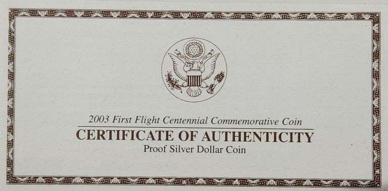 2003-P $1 First Flight Centennial PR DCAM