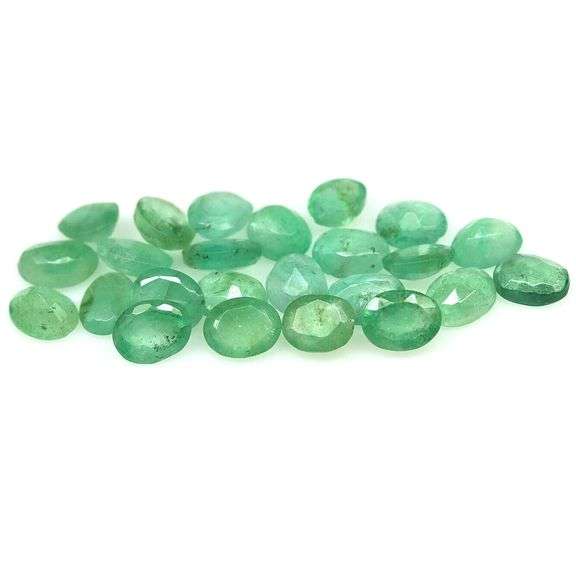 6.53ct 24 piece Zambian Emerald set