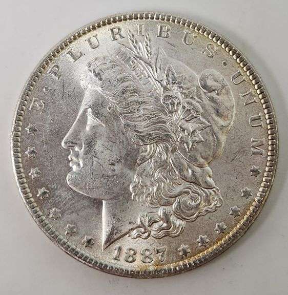 1887 Morgan Silver Dollar, BU