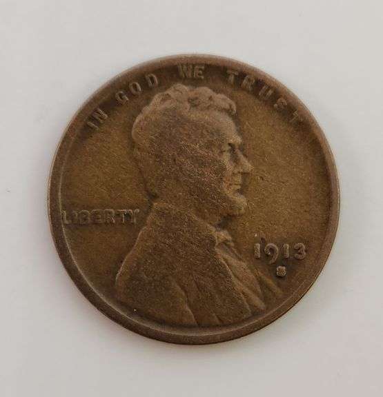 Lot of "4" KEY DATE Wheat Cents 1913 S - 1926 S, Circulated