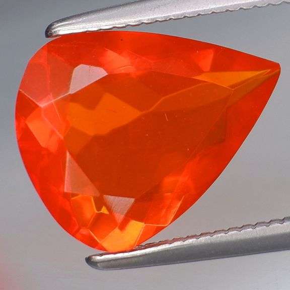 Vibrant top color 1.90ct red orange Fire Opal