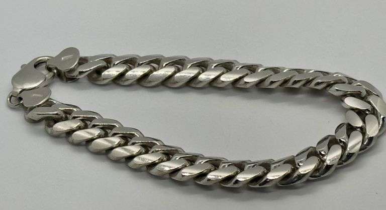 Exquisite Italian Silver Miami Cuban Link Bracelet