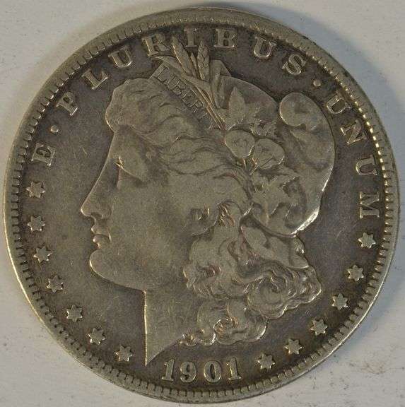 Boldly-defined 1901-S Morgan Silver Dollar. Better date