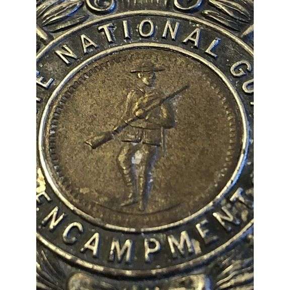 Rare Antique 1907 State National Guard Encampment Medal