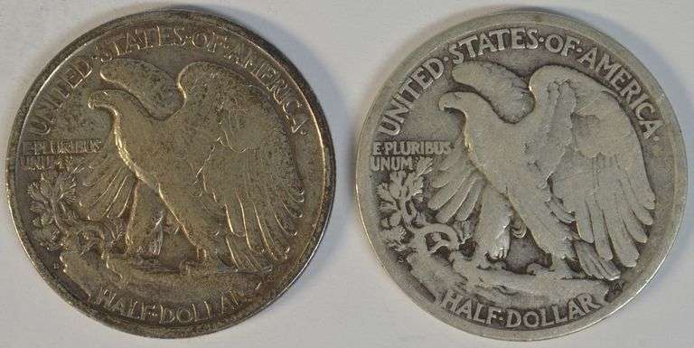 Scarce 1918-D and 1919-S Walking Liberty Half Dollars
