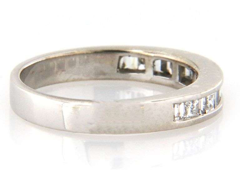 0.65ctw Baguette and Princess Diamond Band Ring in 14K