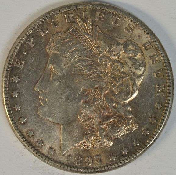 Beautiful original 1897-S Morgan Silver Dollar. Better date