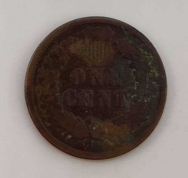 1875 Indian Head Cent, Circulated