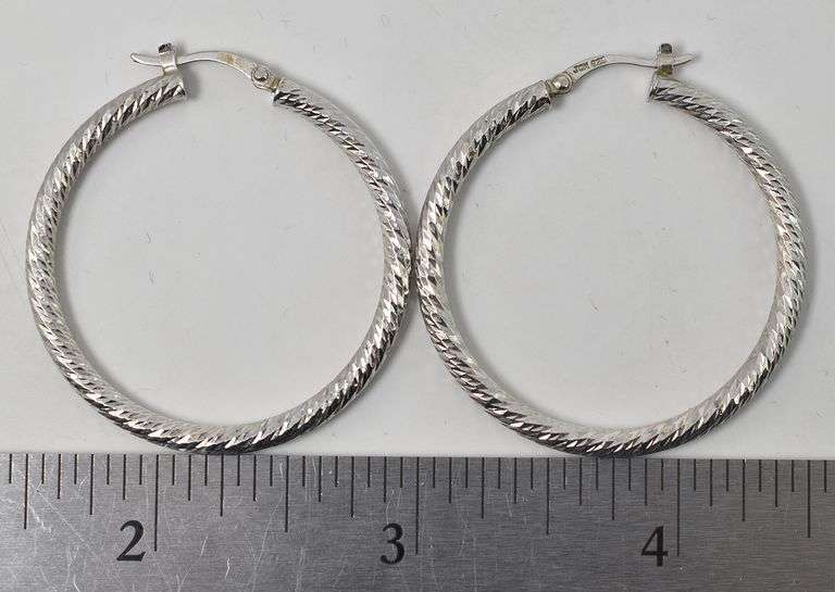 Hoop Earrings in Sterling Silver