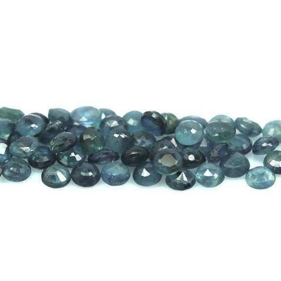 Genuine 7.50ct greenish blue sapphire set -Heated only!