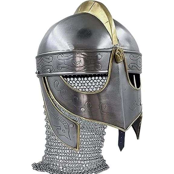 Medieval Wolf Armor Viking Helmet