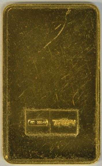 Pure .9999 Fine 5 gram Gold Bar with unique serial number