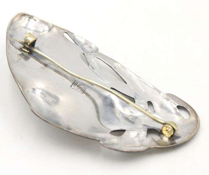 925 Sterling Silver Signed Pin