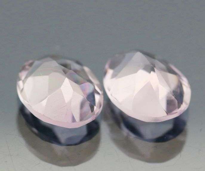 Gorgeous 4.88ct VVS Rose de Franc Amethyst pair