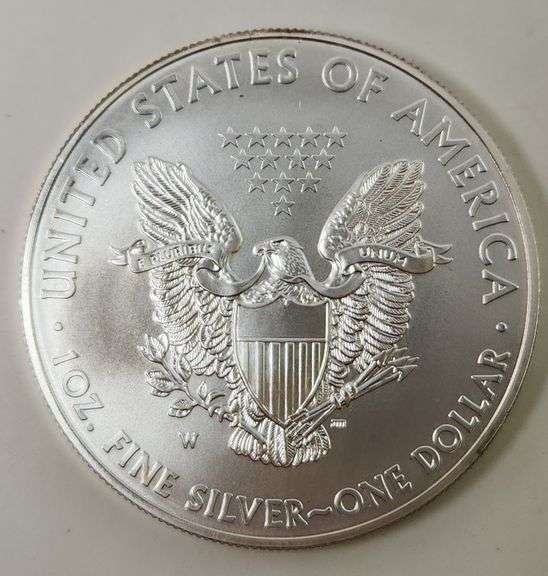 2013-W "Burnished" $ 1 American Silver Eagle UNC