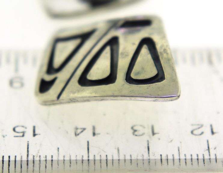 925 Streling Silver Mexico Clip earrings