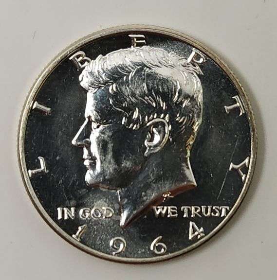 1964 Kennedy Half Accented Hair, (Proof)