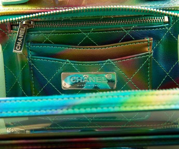 Chanel Small PVC Filigree Vanity Case Bag