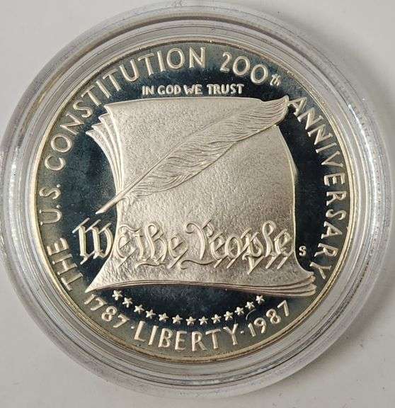 1987-S $1 Constitution Bicentennial PR DCAM