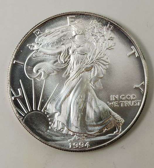 1994 & 1995 $1 American Silver Eagle Lot, UNC