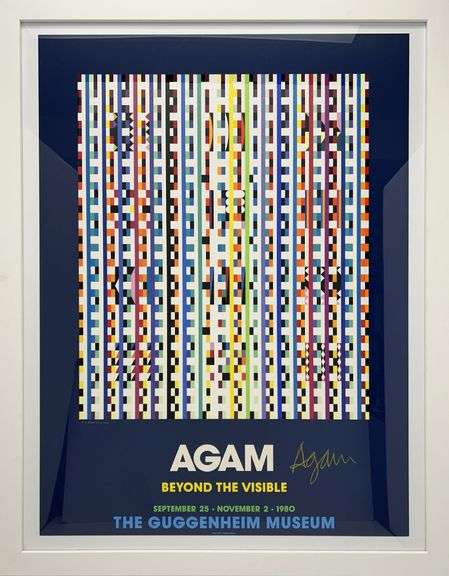 Highly Collectible Yaacov Agam Hand Signed Color Serigraph