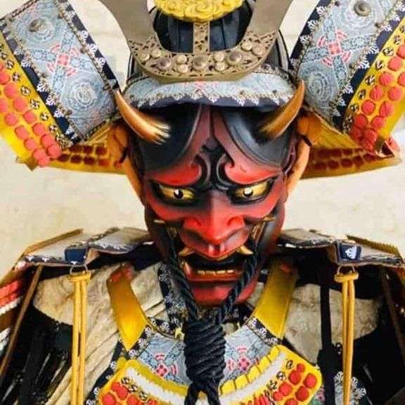 Japanese Samurai Oni Mask