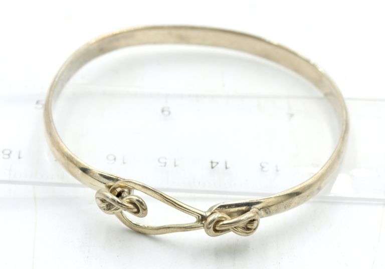 Group lot of Vintage 925 sterling silver bangles