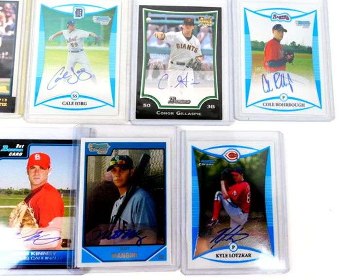 16 Autographed Baseball Cards